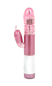 Blush Luxe Mini Butterfly Stroker Thrusting and Rotating Vibration